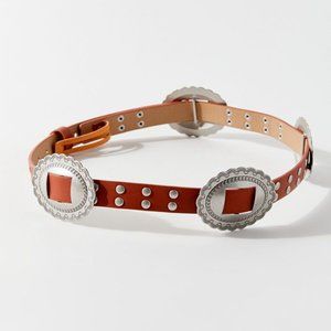 NWT Urban Outfitters Brown Studded Western Belt